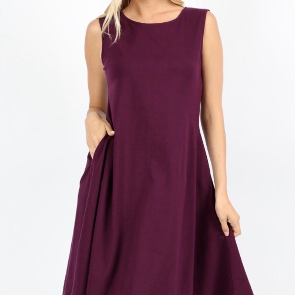 Super comfy sleeveless dress with pockets